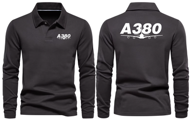 AIRBUS A380 LONG SLEEVE POLO